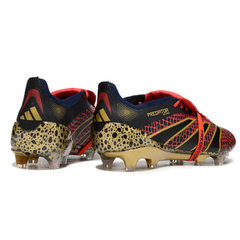 Adidas Predator 25 Elite Tongue Black Red and Yellow Firm Ground FG Football Boot