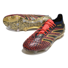 Adidas Predator 25 Elite Black Red and Yellow Firm Ground FG Football Boot