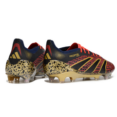 Adidas Predator 25 Elite Black Red and Yellow Firm Ground FG Football Boot
