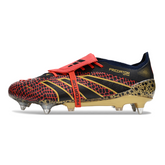 Adidas Predator 25 Elite DF Black Red and Yellow Mixed Studs SG Football Boot