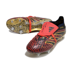 Adidas Predator 25 Elite DF Black Red and Yellow Mixed Studs SG Football Boot