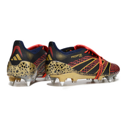 Adidas Predator 25 Elite DF Black Red and Yellow Mixed Studs SG Football Boot