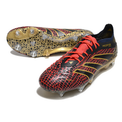 Adidas Predator 25 Elite Black Red and Yellow Mixed Studs SG Football Boot