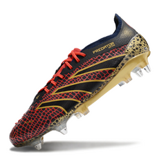 Adidas Predator 25 Elite Black Red and Yellow Mixed Studs SG Football Boot