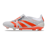 Adidas Predator 30 Elite Tongue White and Orange Firm Ground FG Football Boot