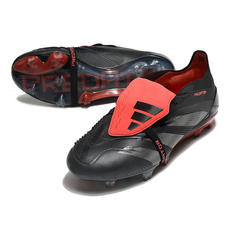 Adidas Predator 30 Elite Tongue Black and Red Firm Ground FG Football Boot