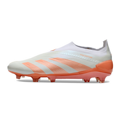 Adidas Predator 30 Elite Laceless White and Orange Firm Ground FG Football Boot