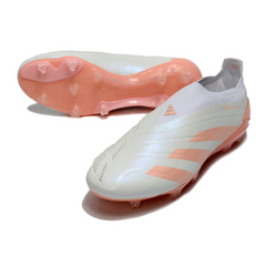 Adidas Predator 30 Elite Laceless White and Orange Firm Ground FG Football Boot