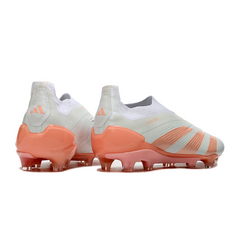 Adidas Predator 30 Elite Laceless White and Orange Firm Ground FG Football Boot