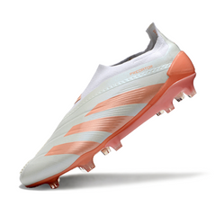 Adidas Predator 30 Elite Laceless White and Orange Firm Ground FG Football Boot