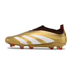 Adidas Predator 30 Elite Laceless Gold and Red Firm Ground FG Football Boot