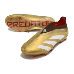 Adidas Predator 30 Elite Laceless Gold and Red Firm Ground FG Football Boot