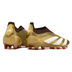 Adidas Predator 30 Elite Laceless Gold and Red Firm Ground FG Football Boot