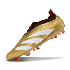 Adidas Predator 30 Elite Laceless Gold and Red Firm Ground FG Football Boot