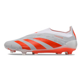 Adidas Predator 30 Elite Laceless White and Orange Firm Ground FG Football Boot