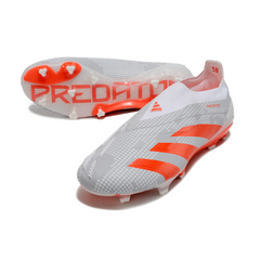 Adidas Predator 30 Elite Laceless White and Orange Firm Ground FG Football Boot