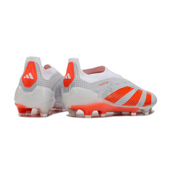 Adidas Predator 30 Elite Laceless White and Orange Firm Ground FG Football Boot
