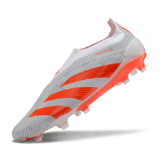 Adidas Predator 30 Elite Laceless White and Orange Firm Ground FG Football Boot