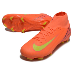 Nike Air Zoom Mercurial Superfly 10 Academy Orange and Yellow Firm Ground FG Football Boot