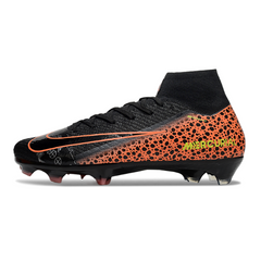 Nike Air Zoom Mercurial Superfly 10 Elite Black and Orange Firm Ground FG Football Boot