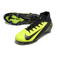 Nike Air Zoom Mercurial Superfly 10 Elite Black and Light Green Firm Ground FG Football Boot