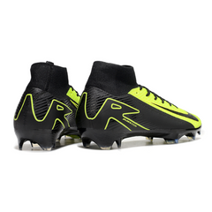 Nike Air Zoom Mercurial Superfly 10 Elite Black and Light Green Firm Ground FG Football Boot