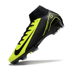 Nike Air Zoom Mercurial Superfly 10 Elite Black and Light Green Firm Ground FG Football Boot