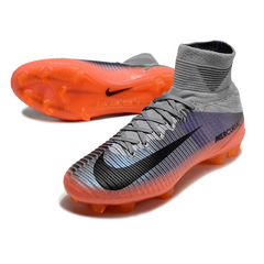Nike Mercurial Superfly 5 Elite Gray and Orange Firm Ground FG Football Boot
