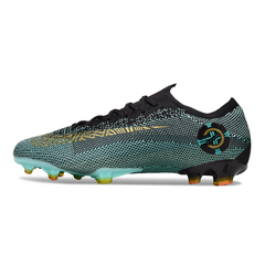 Nike Zoom Mercurial Vapor 13 Elite Black and Green Firm Ground FG Football Boot