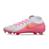 Nike Phantom Luna 2 Elite White and Pink Firm Ground FG Football Boot