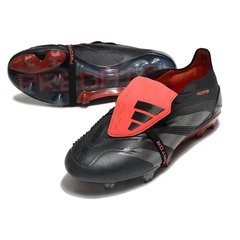 Adidas Predator 30 Elite Tongue Black and Red Firm Ground FG Football Boot