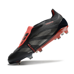Adidas Predator 30 Elite Tongue Black and Red Firm Ground FG Football Boot