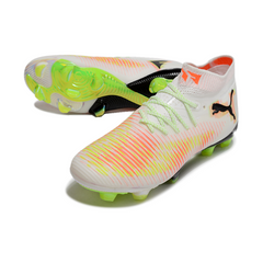 Puma Future 8 White Orange and Green Firm Ground FG Football Boot