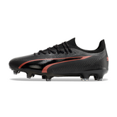 Chuteira Campo Puma Ultra Ultimate FG Preta e Vermelha - VENI Futebol