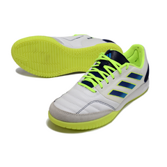 Adidas Competition Top IC White Blue and Green Futsal Football Boot