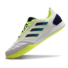 Adidas Competition Top IC White Blue and Green Futsal Football Boot