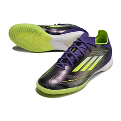 Adidas F50 Elite IC Fast Reborn Pack White and Black Indoor IC Football Boot