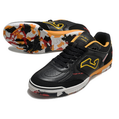 Joma Top Flex 24 Black and Yellow Indoor IC Football Boot