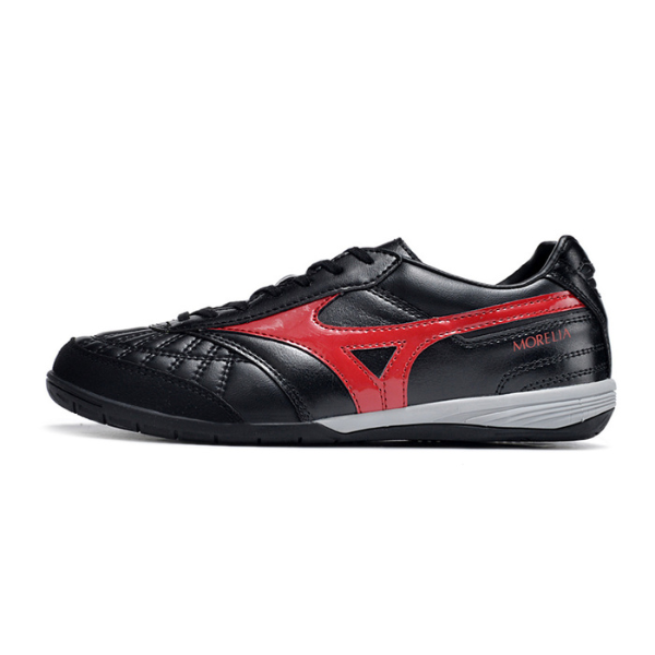 Chuteira Futsal Mizuno Morelia Sala Japan IC Preta e Vermelha - VENI Futebol
