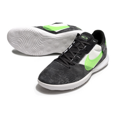 Nike Streetgato Gray White and Green Indoor IC Football Boot
