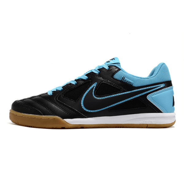 Chuteira Futsal Nike SB Gato X Supreme IC Preta e Azul Claro - VENI Futebol