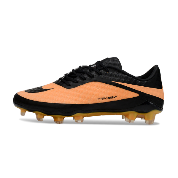 Nike Phantom Hypervenom Elite Orange and Black Firm Ground FG Kids