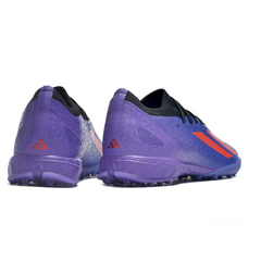 Chuteira Society Adidas X Crazyfast.1 TF Roxa e Laranja - VENI Futebol