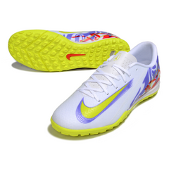 Nike Zoom Mercurial Vapor 16 Academy White and Purple Turf TF Football Boot