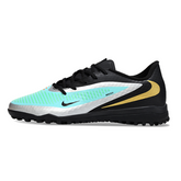 Nike Phantom 6 Academy Black and Green Turf TF Football Boot