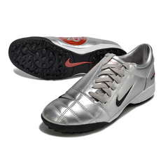 Nike Total 90 III Silver Black and Red Turf TF Football Boot