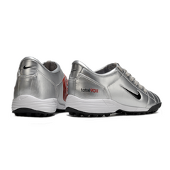 Nike Total 90 III Silver Black and Red Turf TF Football Boot