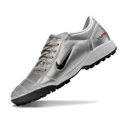 Nike Total 90 III Silver Black and Red Turf TF Football Boot