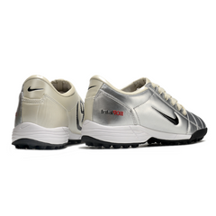 Nike Total 90 III Silver and Beige Turf TF Football Boot