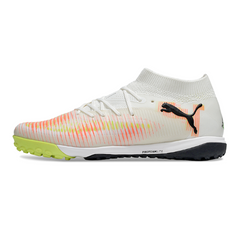 Future 8 WhitPuma e and Orange Turf TF Football Boot